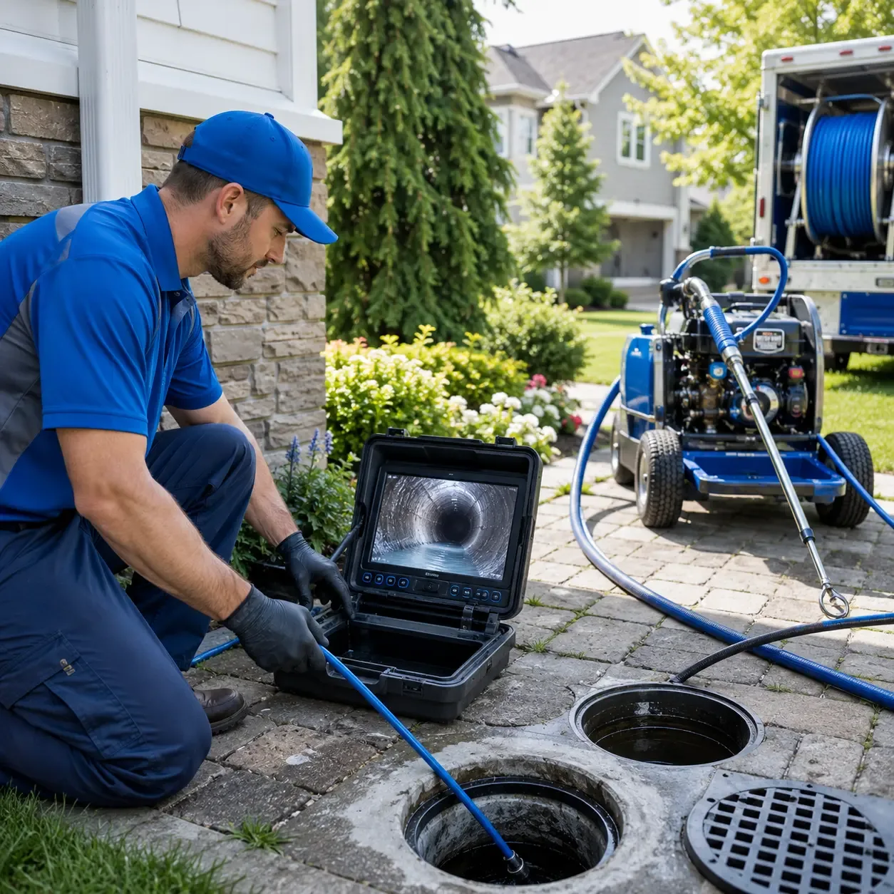 Outdoor drain cleaning professionals serving Hanna, IN