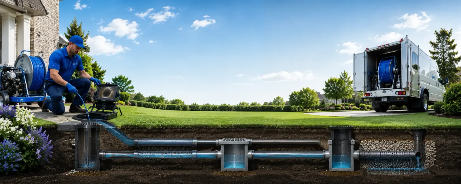 Outdoor drain cleaning information for Hanna, IN